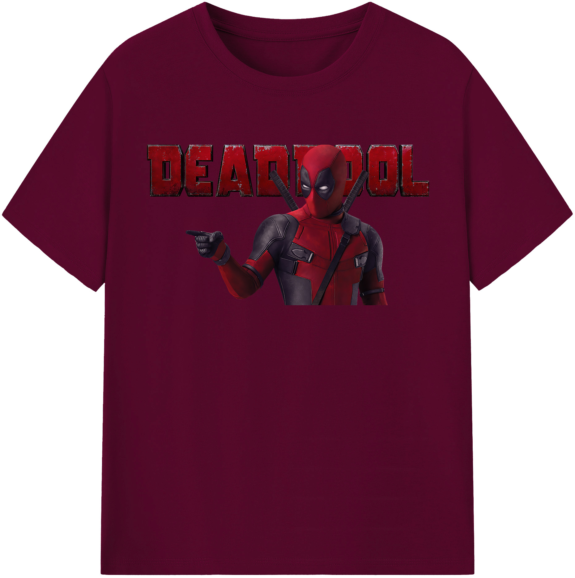 （画像用） Deadpool デッドプール レディースカジュアルプリントTシャツ（綿100％）